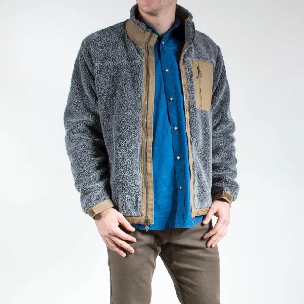 Mountain Khakis Lightweight Gray and Tan Shirt Jacket